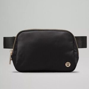 NWT Lululemon Black & Gold Everywhere Belt Bag 1L